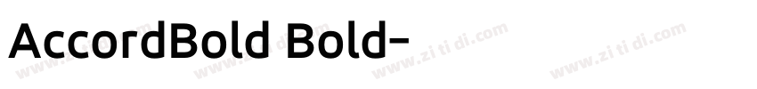 AccordBold Bold字体转换